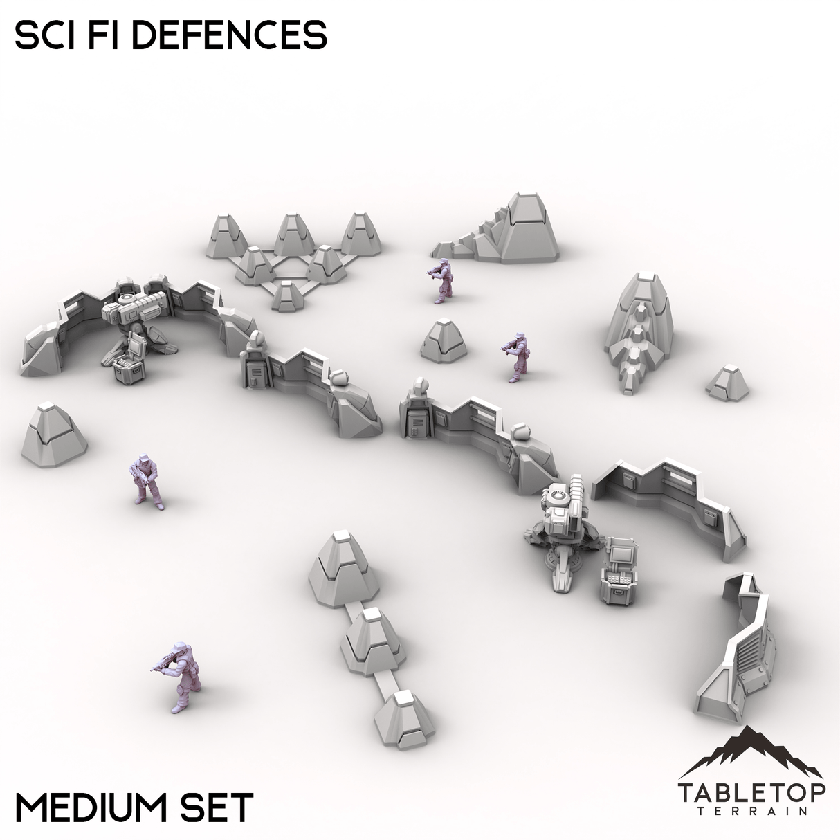 Tabletop Terrain Building Sci Fi Defences