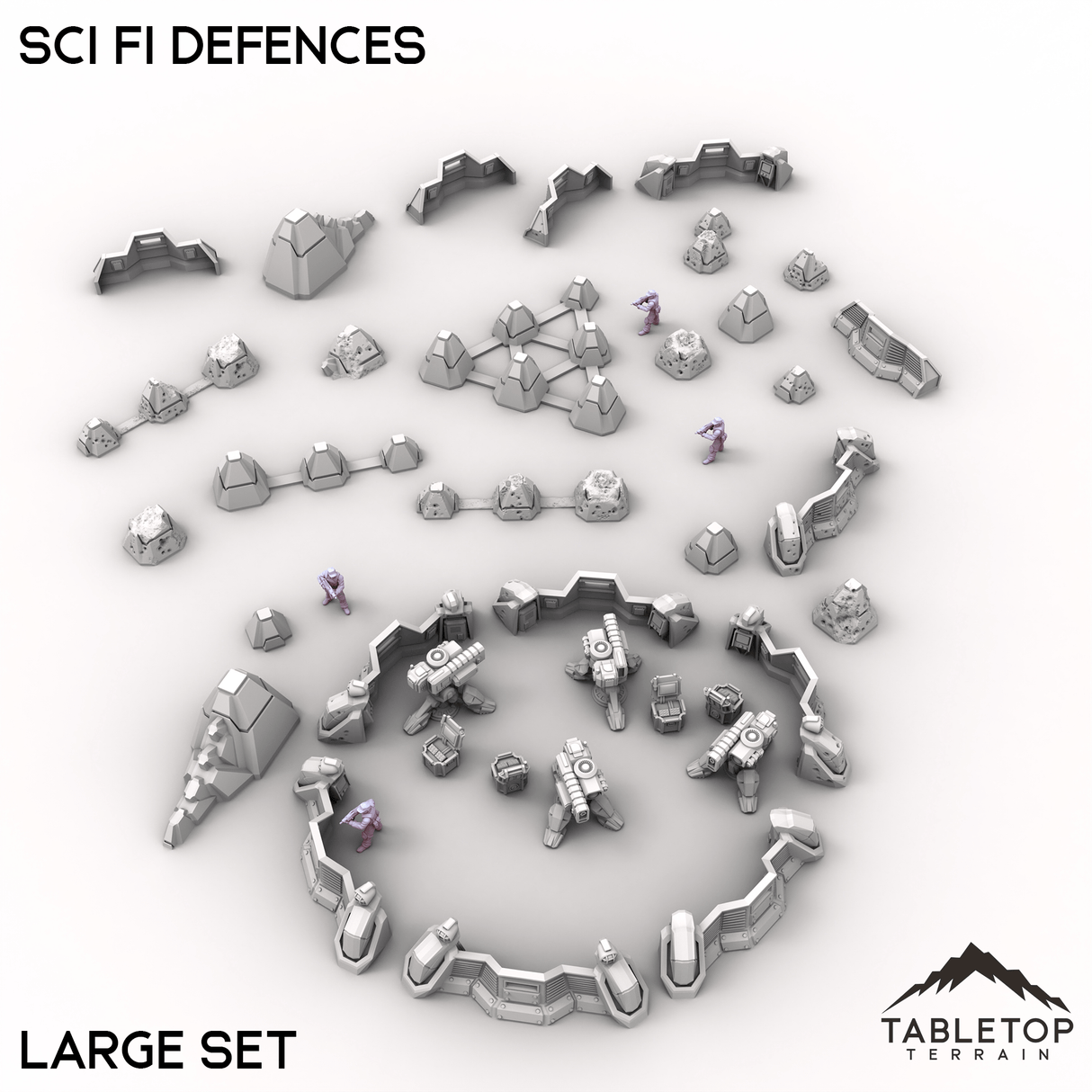 Tabletop Terrain Building Sci Fi Defences