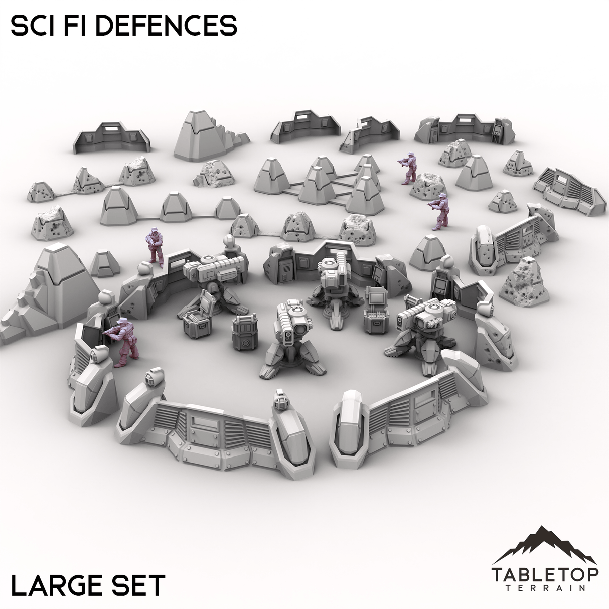 Tabletop Terrain Building Sci Fi Defences