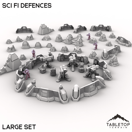 Tabletop Terrain Building Sci Fi Defences