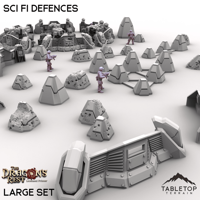 Tabletop Terrain Building Sci Fi Defences