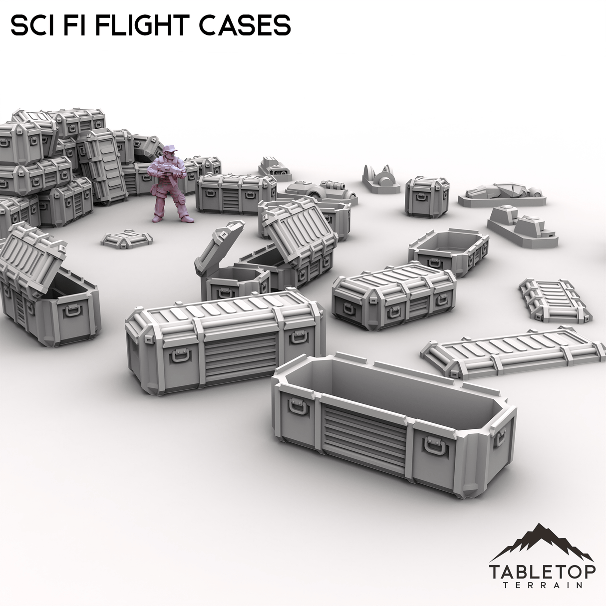Tabletop Terrain Building Sci Fi Flight Cases