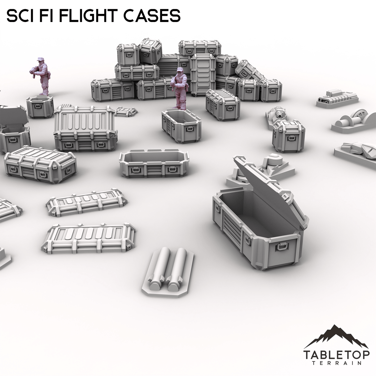 Tabletop Terrain Building Sci Fi Flight Cases