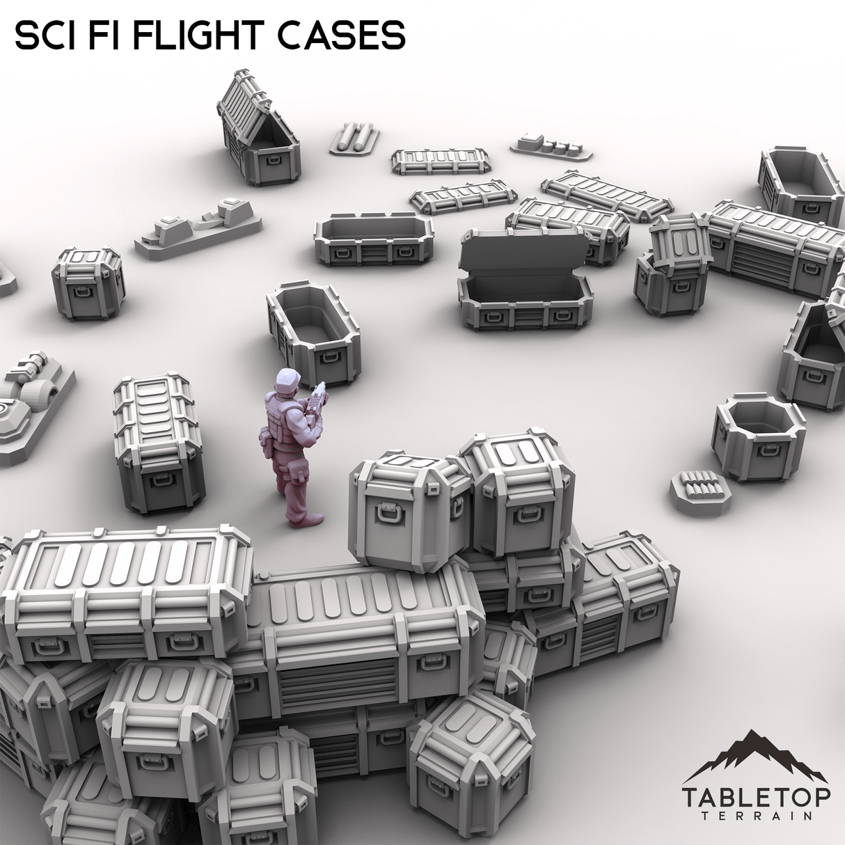 Tabletop Terrain Building Sci Fi Flight Cases