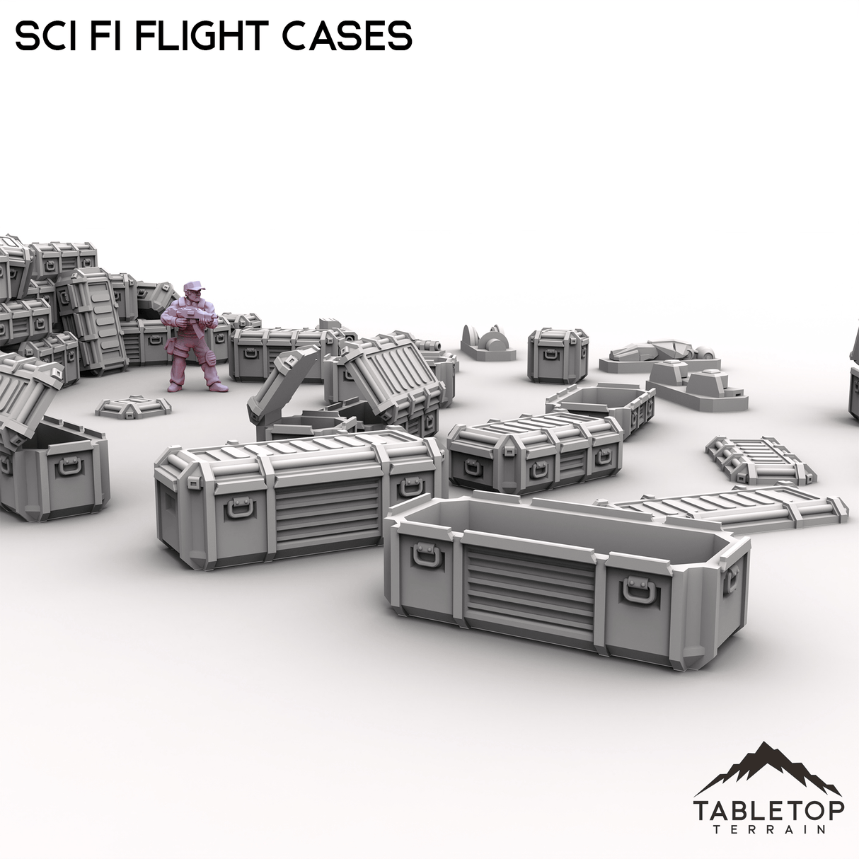 Tabletop Terrain Building Sci Fi Flight Cases