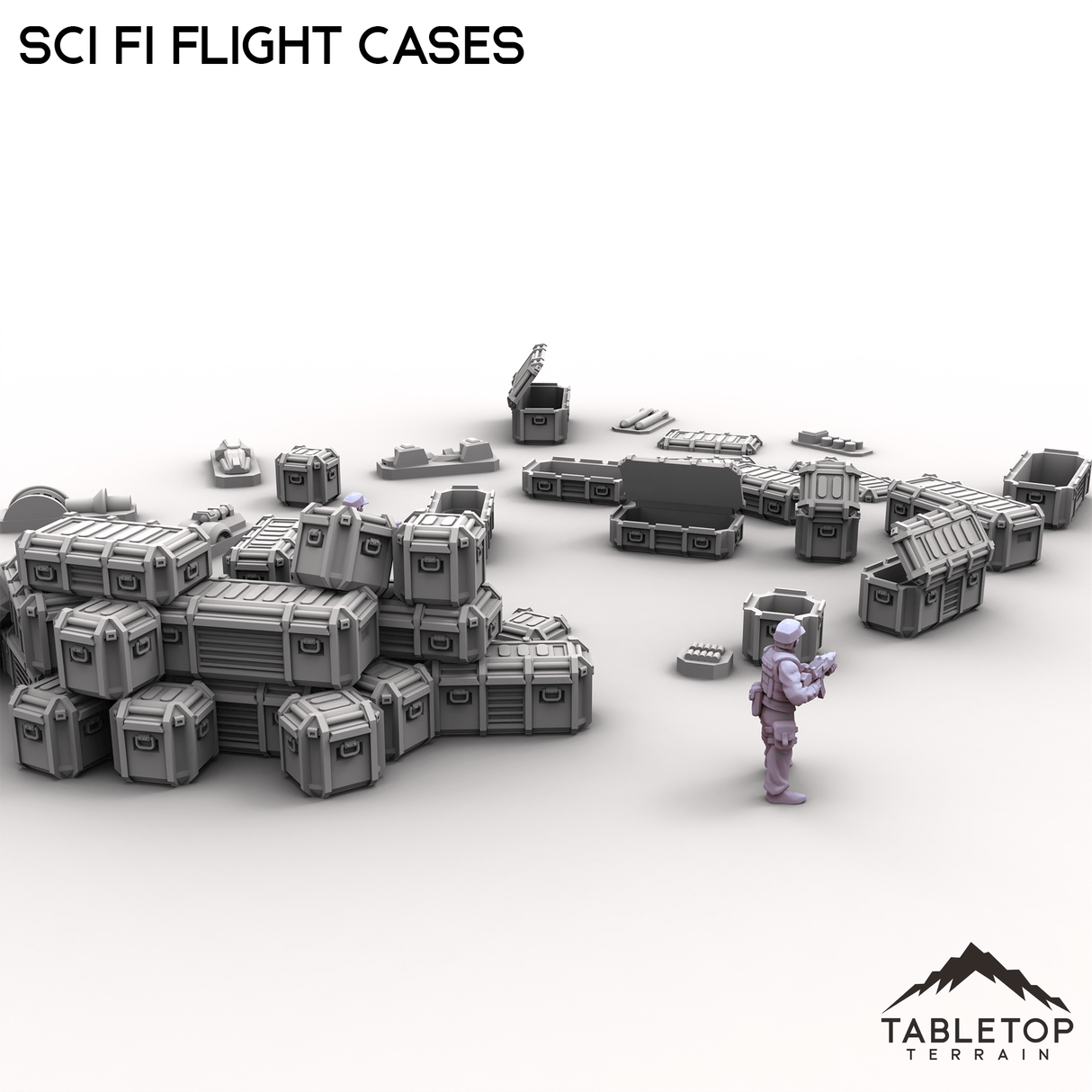 Tabletop Terrain Building Sci Fi Flight Cases