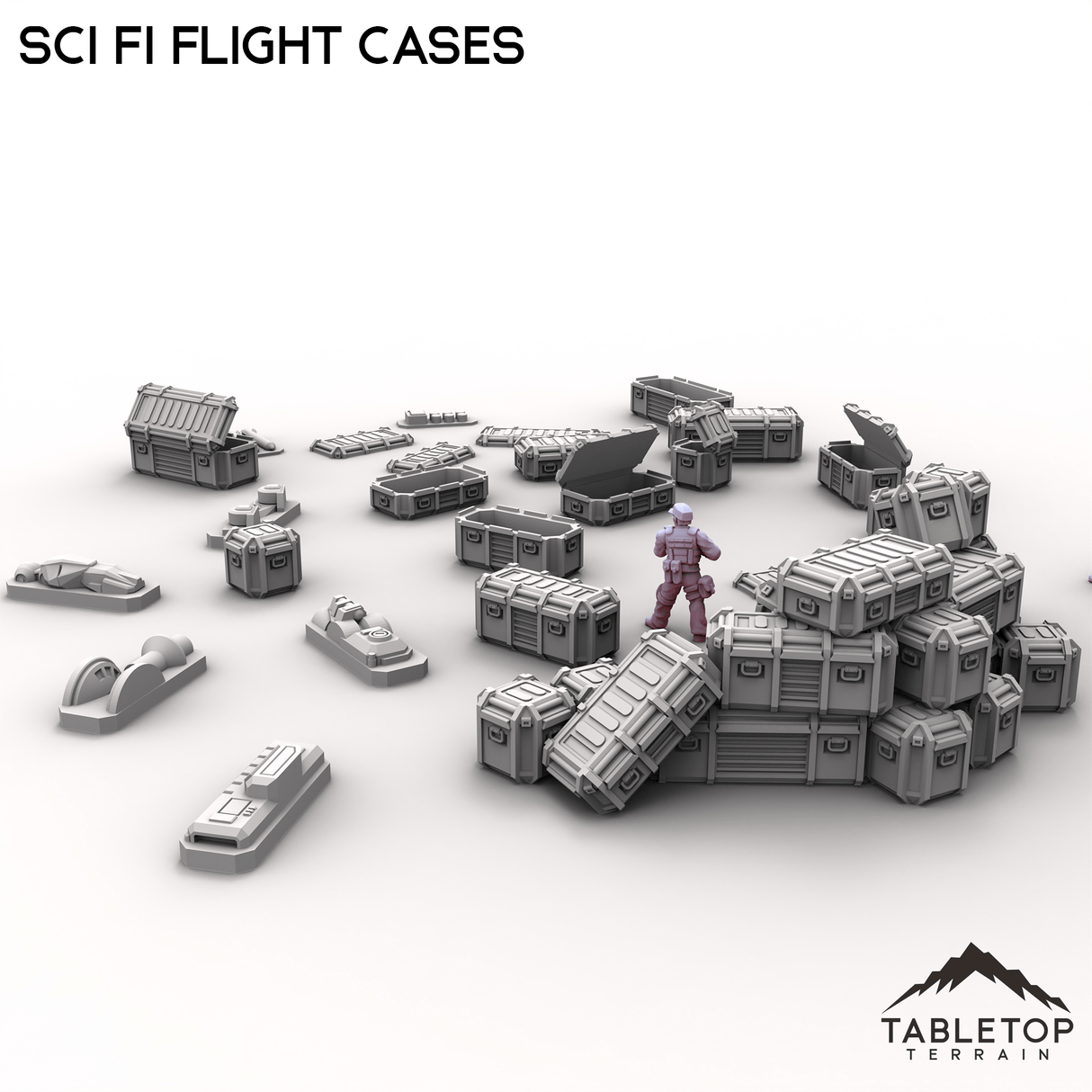 Tabletop Terrain Building Sci Fi Flight Cases