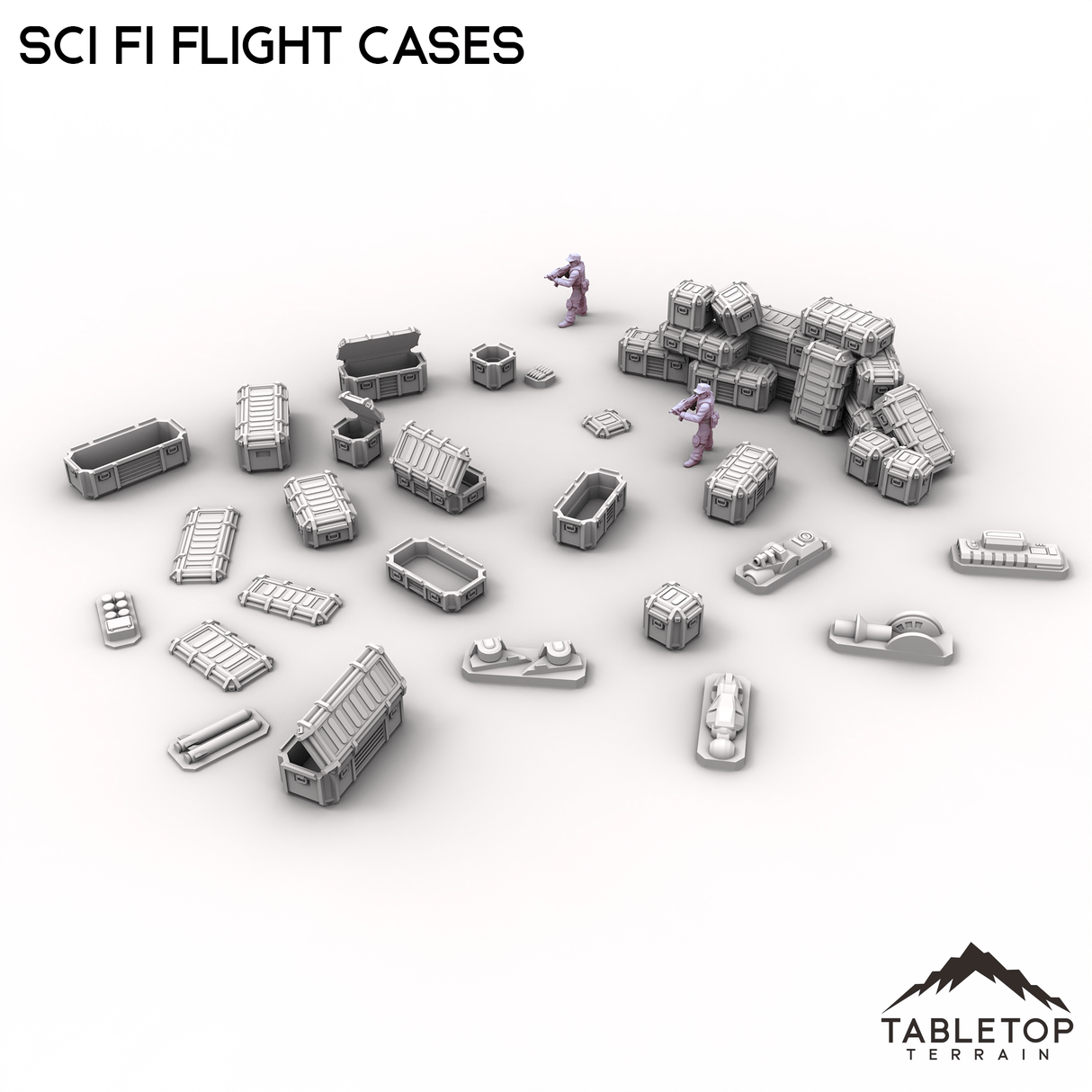 Tabletop Terrain Building Sci Fi Flight Cases