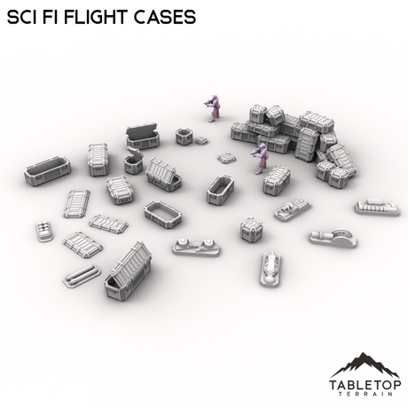 Tabletop Terrain Building Sci Fi Flight Cases