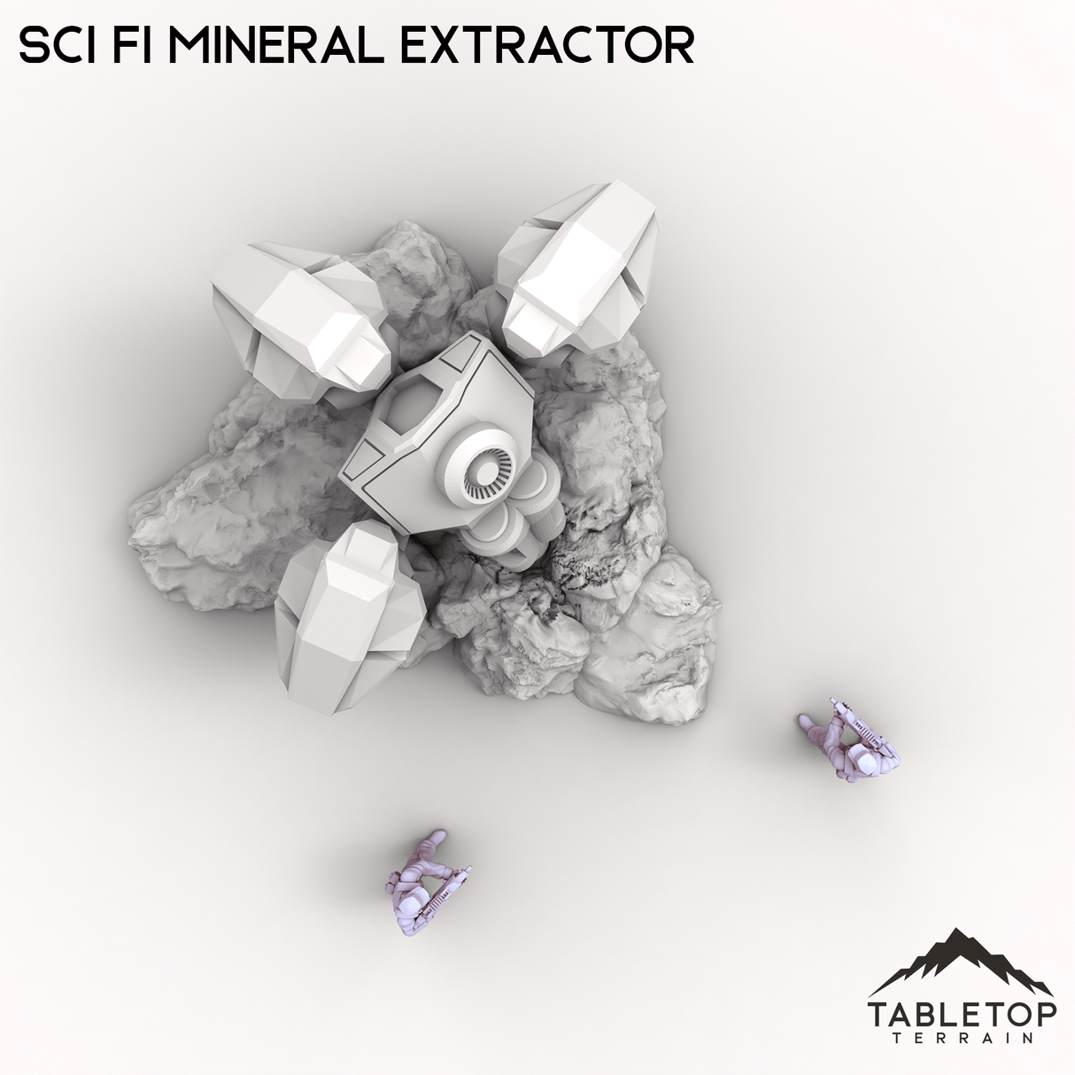 Tabletop Terrain Building Sci Fi Mineral Extractor