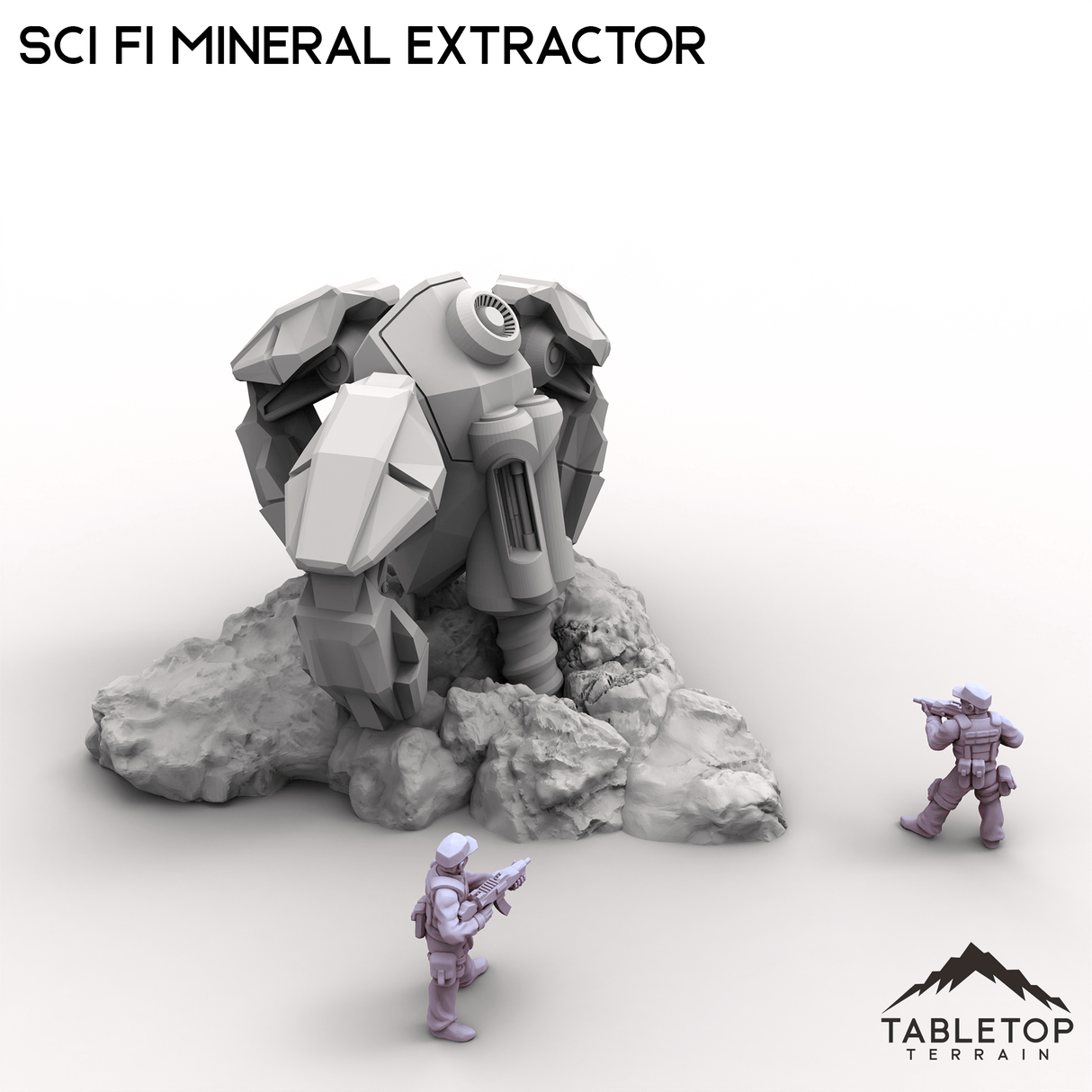 Tabletop Terrain Building Sci Fi Mineral Extractor