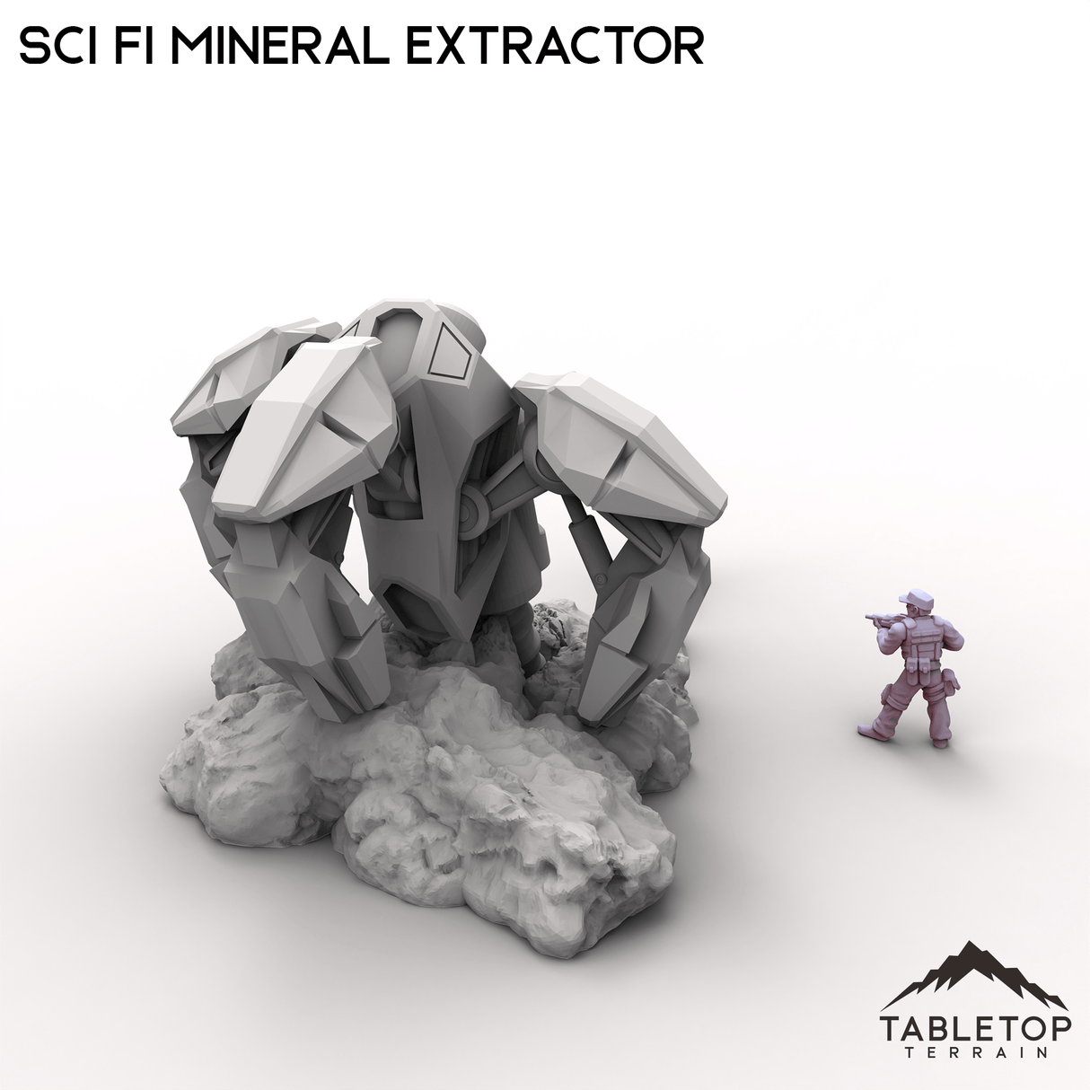 Tabletop Terrain Building Sci Fi Mineral Extractor