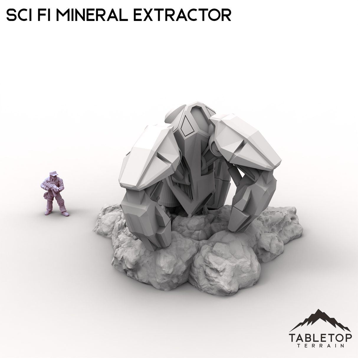 Tabletop Terrain Building Sci Fi Mineral Extractor