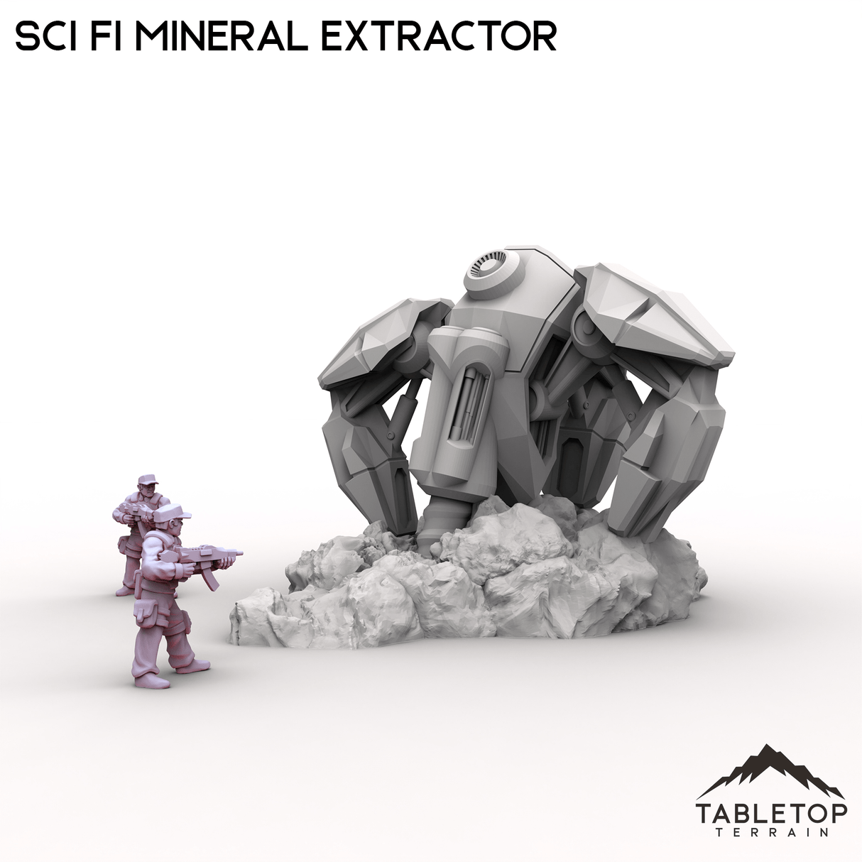 Tabletop Terrain Building Sci Fi Mineral Extractor