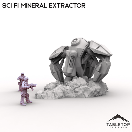 Tabletop Terrain Building Sci Fi Mineral Extractor
