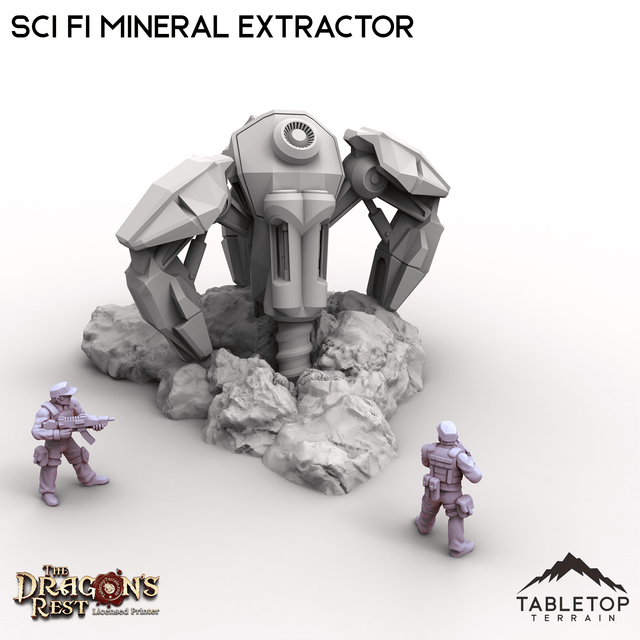 Tabletop Terrain Building Sci Fi Mineral Extractor