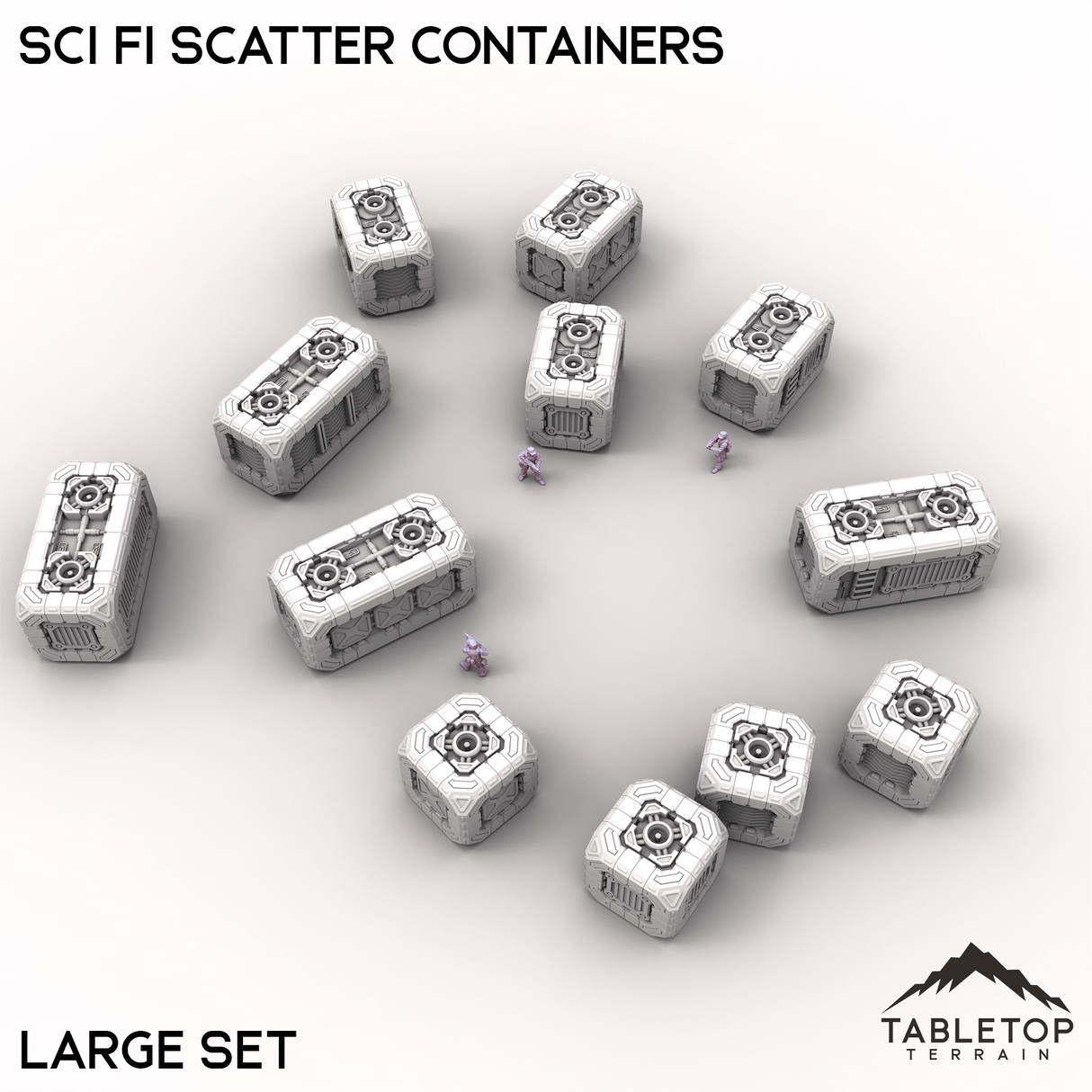 Tabletop Terrain Building Sci Fi Scatter Containers