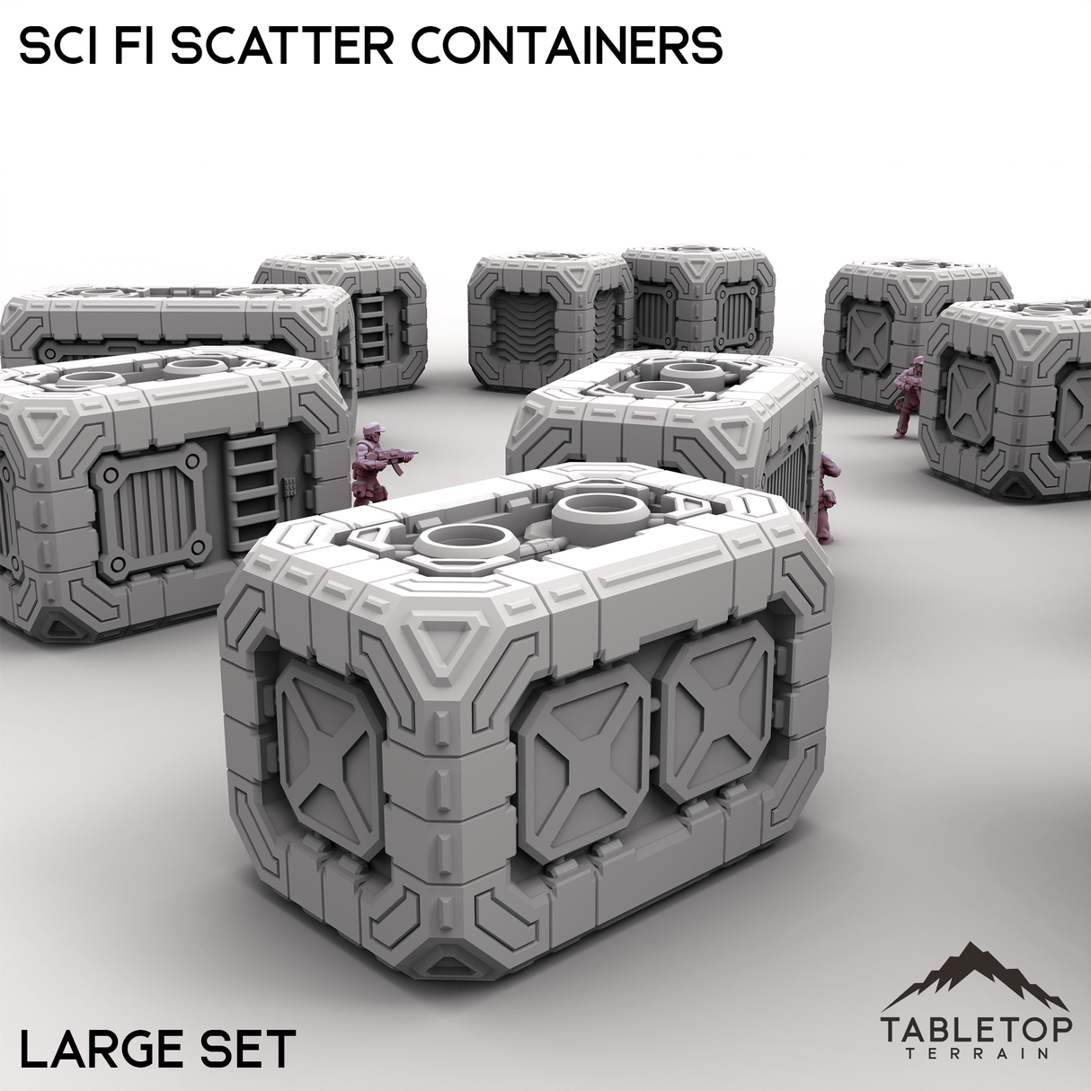 Tabletop Terrain Building Sci Fi Scatter Containers