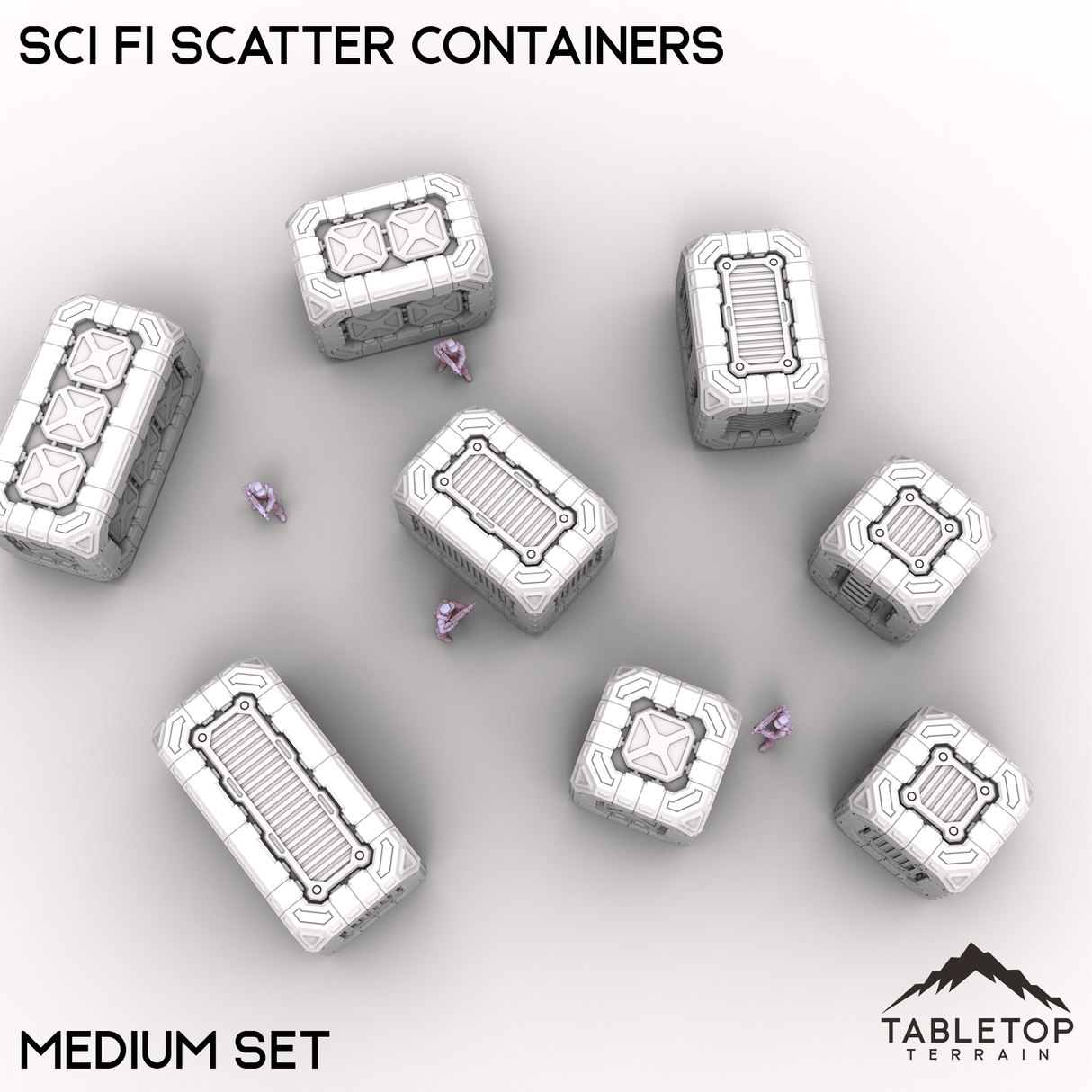 Tabletop Terrain Building Sci Fi Scatter Containers