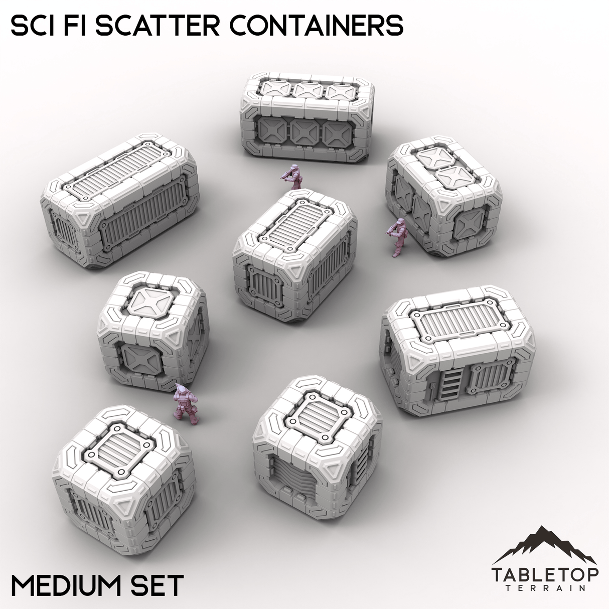 Tabletop Terrain Building Sci Fi Scatter Containers