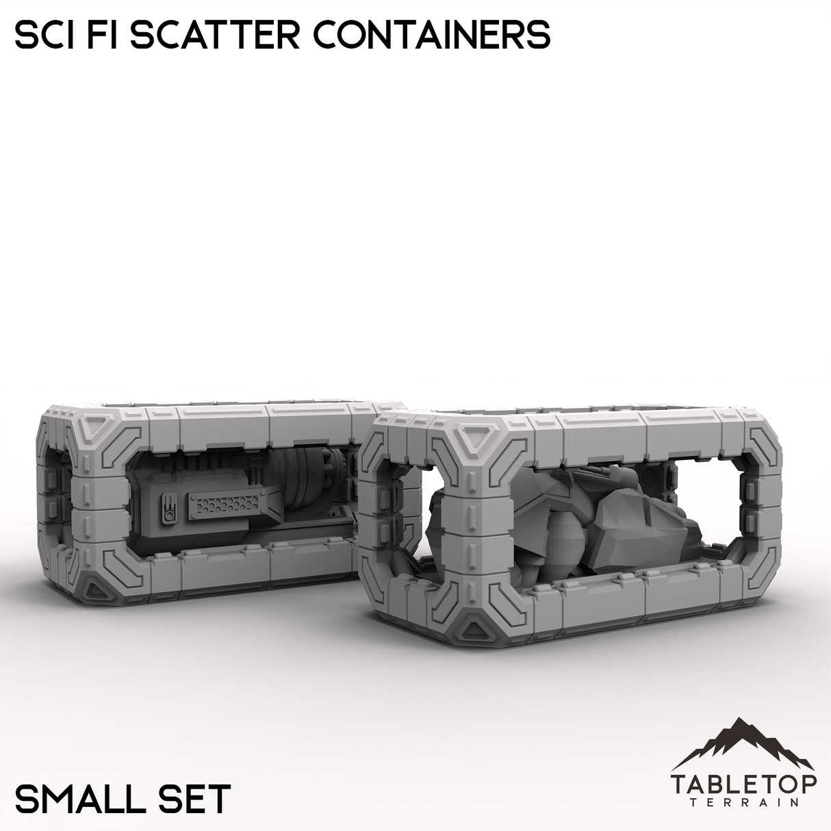 Tabletop Terrain Building Sci Fi Scatter Containers