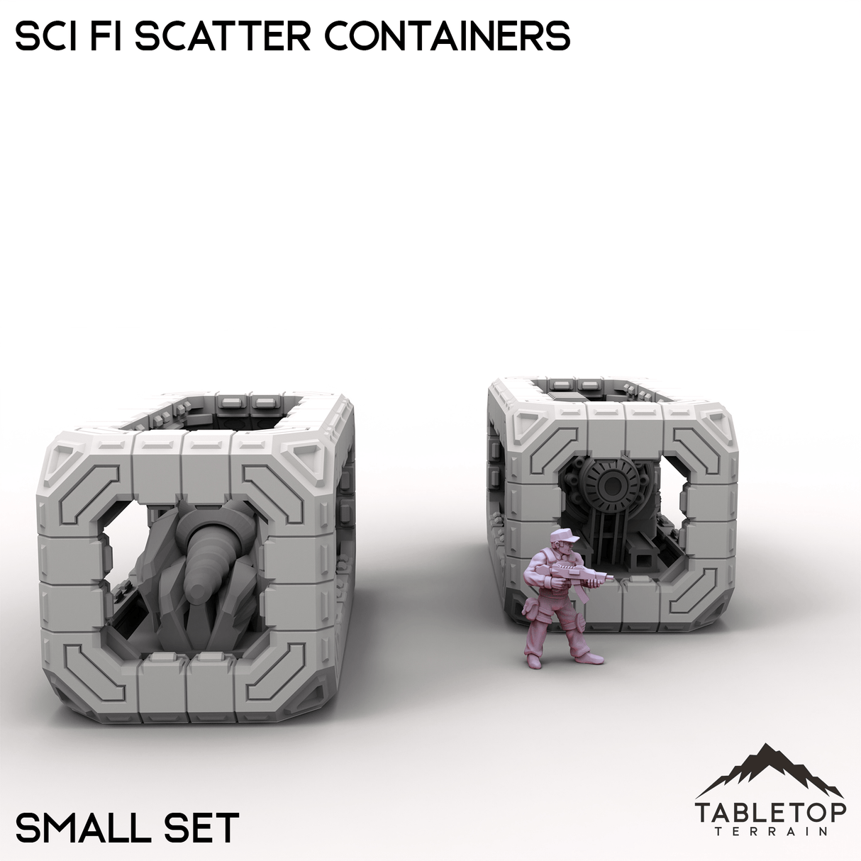 Tabletop Terrain Building Sci Fi Scatter Containers