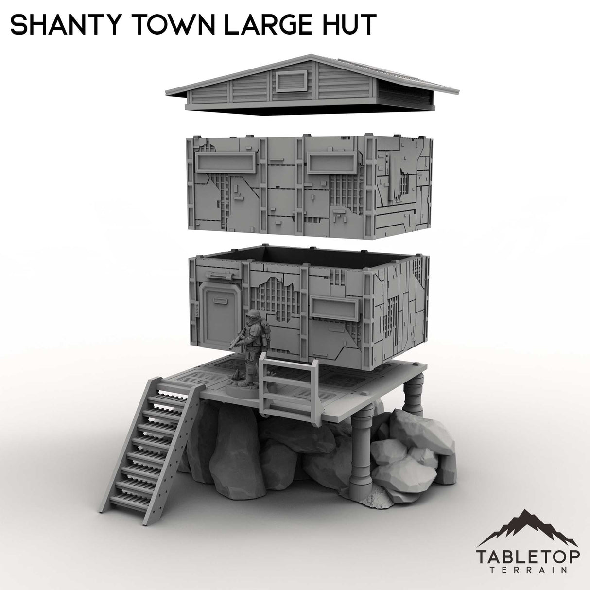 Tabletop Terrain Building Shanty Town Large Hut