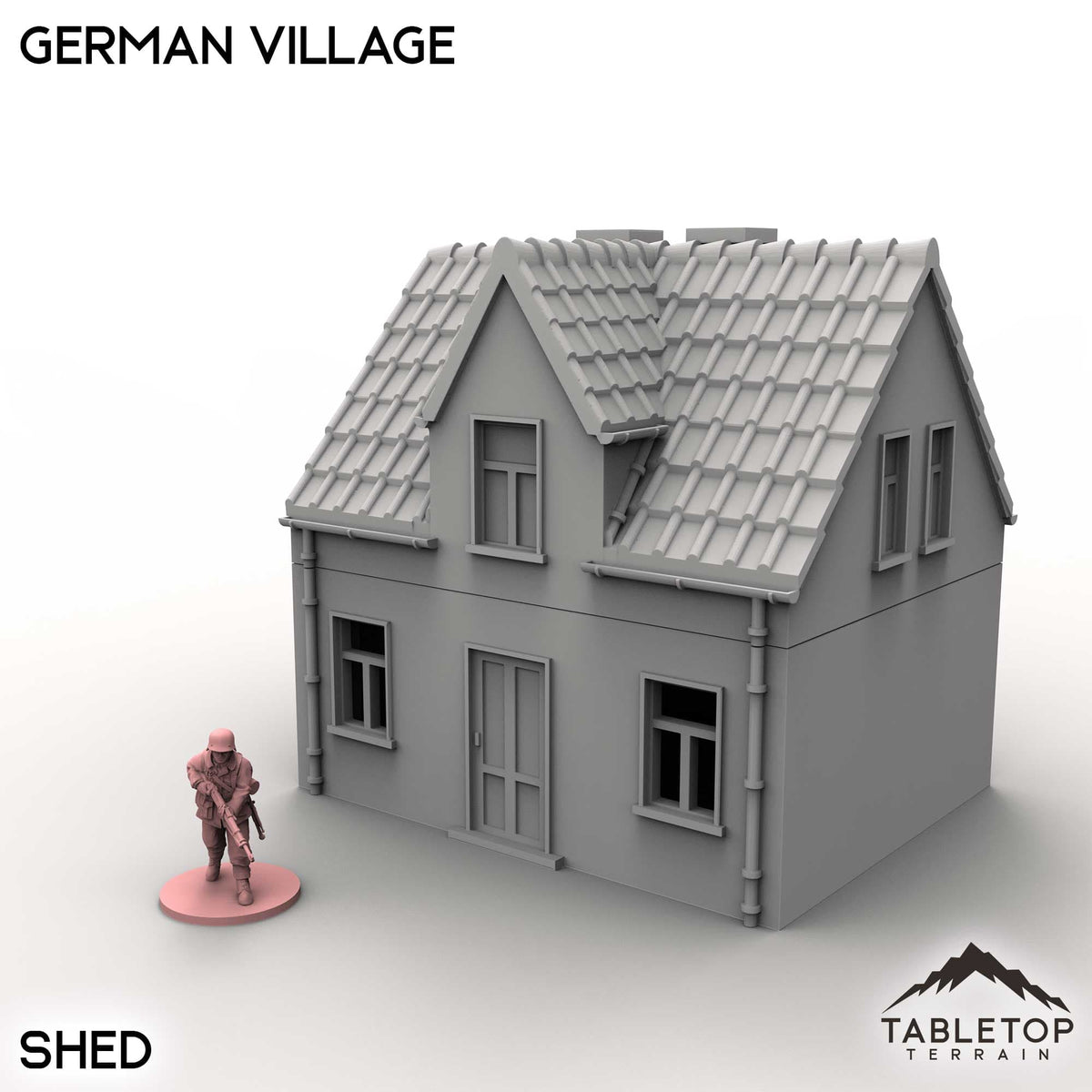 Tabletop Terrain Building Shed / 32mm German Village