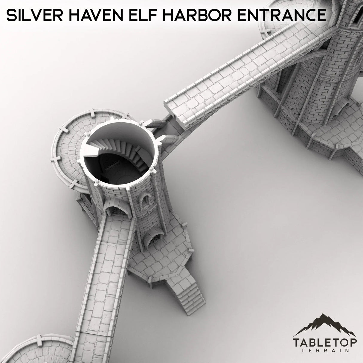Tabletop Terrain Building Silver Haven Elf Harbor Entrance