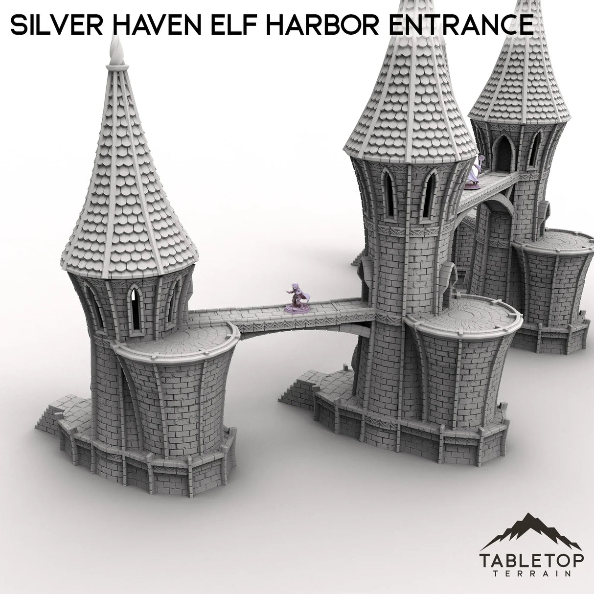 Tabletop Terrain Building Silver Haven Elf Harbor Entrance