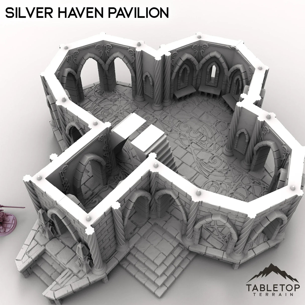Tabletop Terrain Building Silver Haven Pavilion