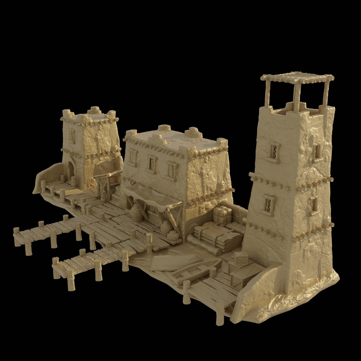 Tabletop Terrain Building Small Desert Dock