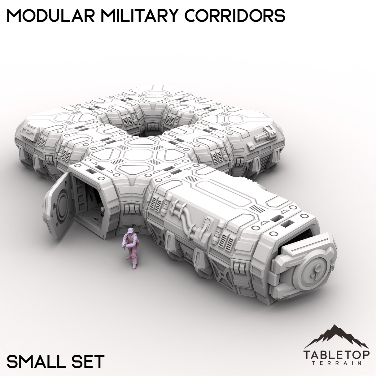 Tabletop Terrain Building Small Modular Military Corridors