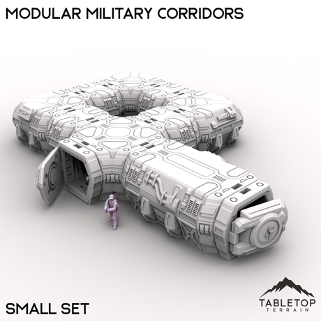 Tabletop Terrain Building Small Modular Military Corridors