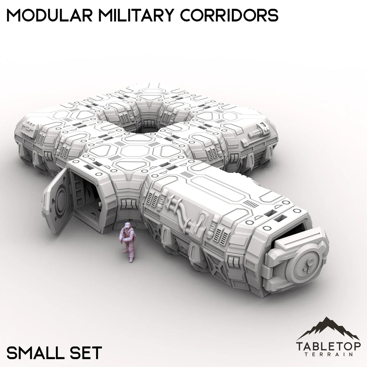Tabletop Terrain Building Small Modular Military Corridors