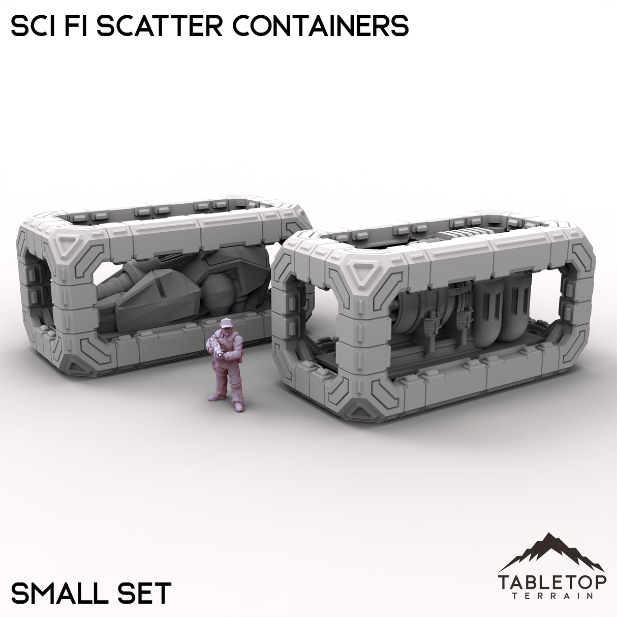 Tabletop Terrain Building Small Sci Fi Scatter Containers