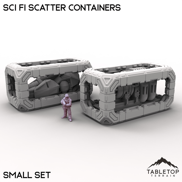 Tabletop Terrain Building Small Sci Fi Scatter Containers