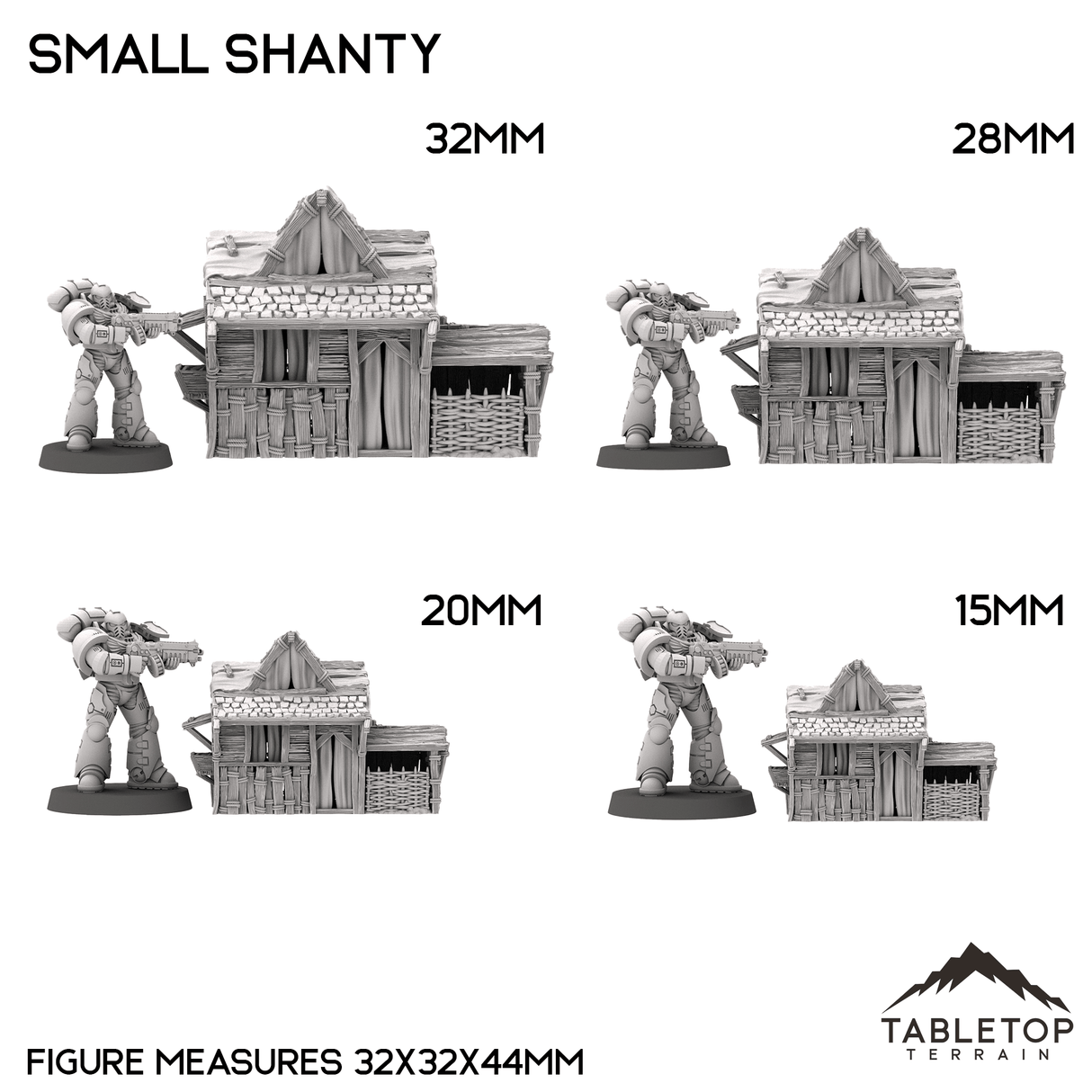 Tabletop Terrain Building Small Shanty - Country & King - Fantasy Historical Building