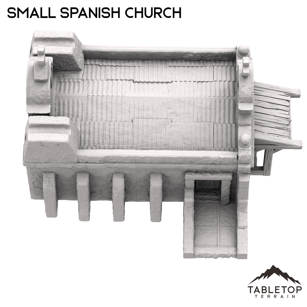Tabletop Terrain Building Small Spanish Church - Old Wild Western Rush
