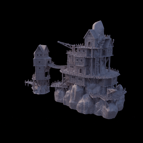 Tabletop Terrain Building Smuggler's Cove