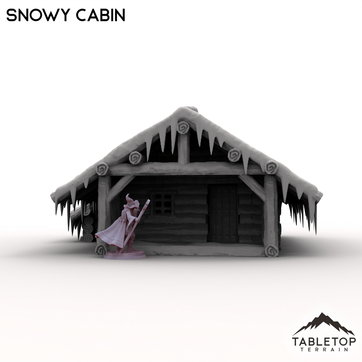 Tabletop Terrain Building Snowy Cabin