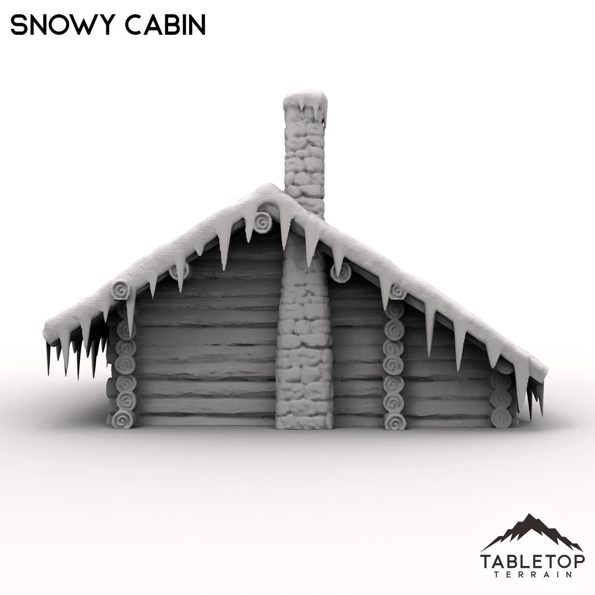 Tabletop Terrain Building Snowy Cabin