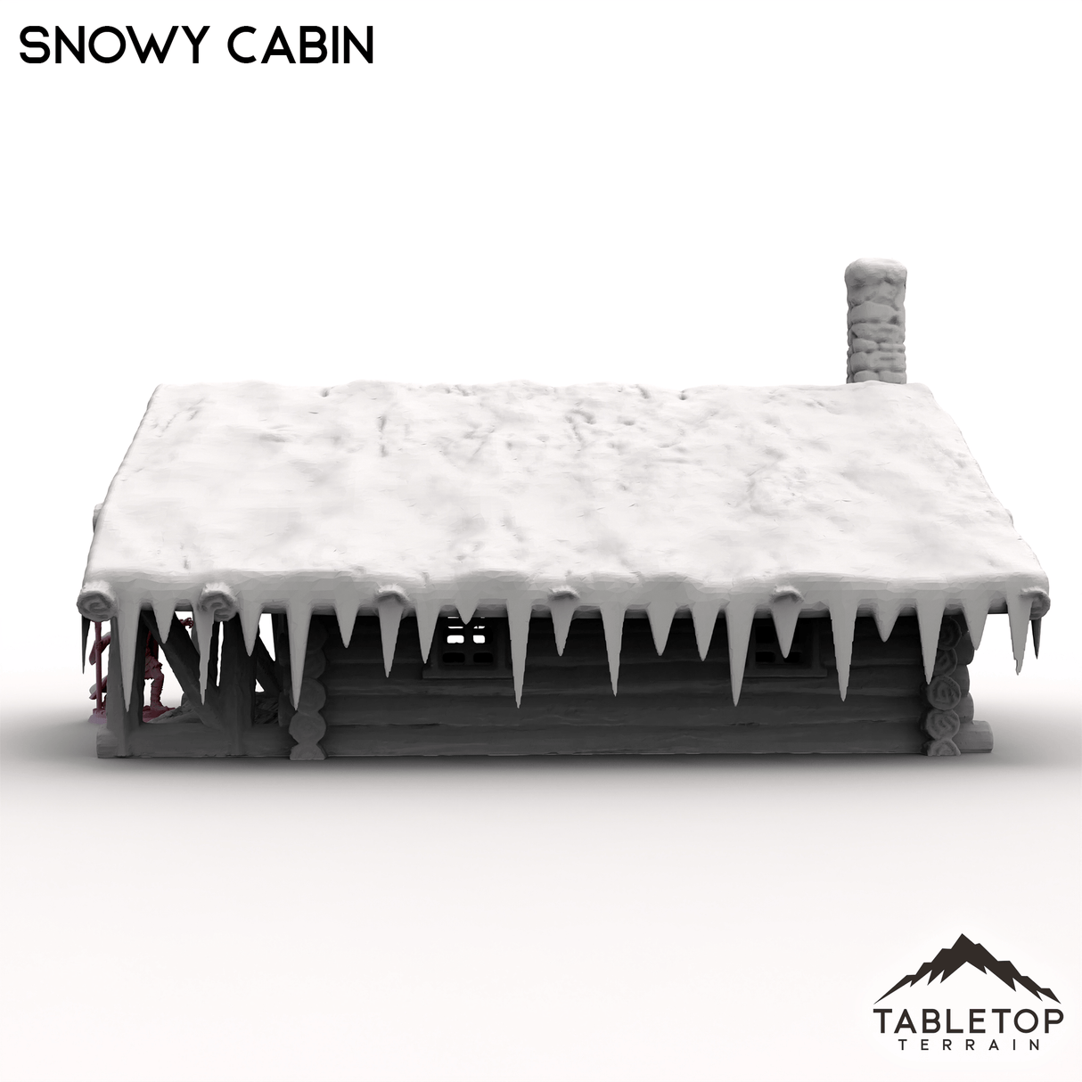 Tabletop Terrain Building Snowy Cabin