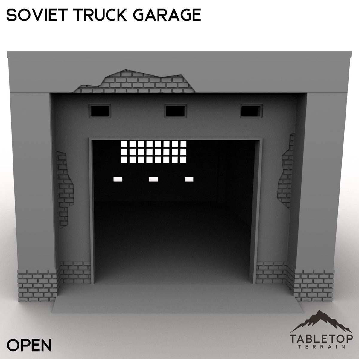 Tabletop Terrain Building Soviet Truck Garage