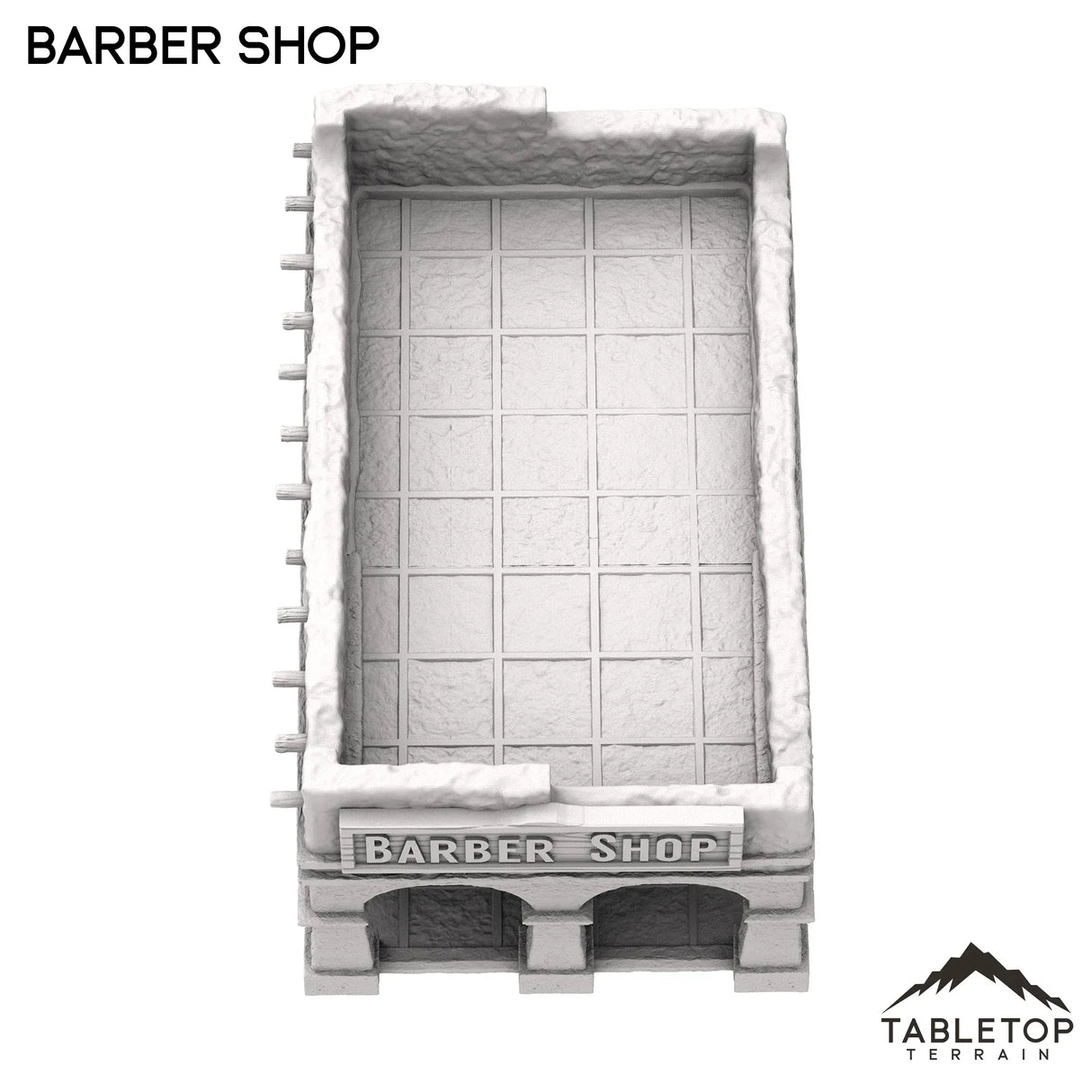 Tabletop Terrain Building Spanish Barber Shop - Old Wild Western Rush