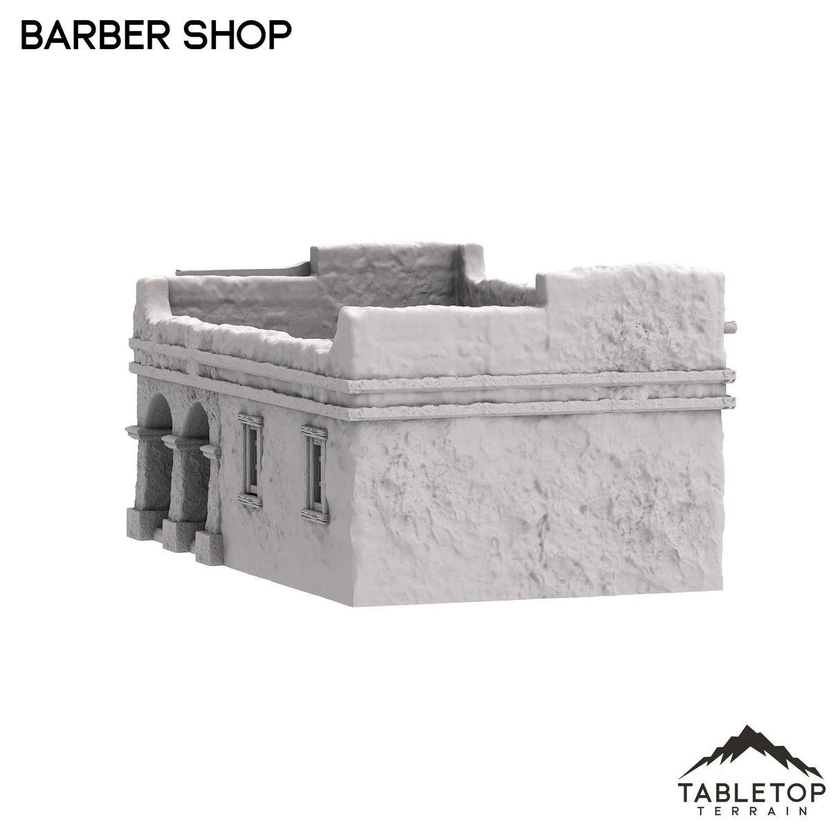 Tabletop Terrain Building Spanish Barber Shop - Old Wild Western Rush