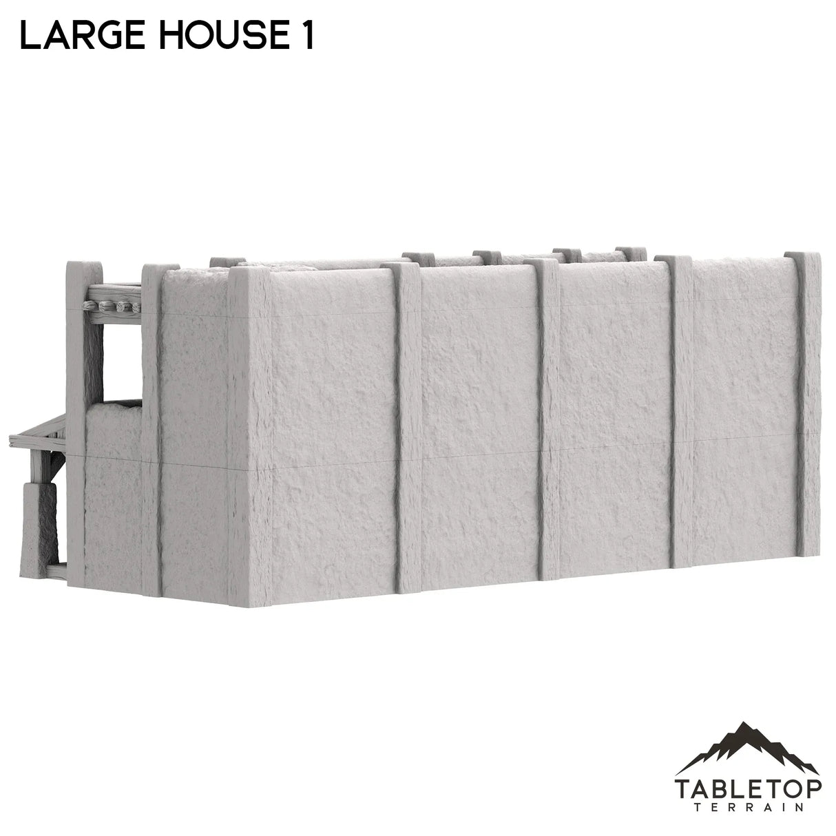Tabletop Terrain Building Spanish Large House 1 - Old Wild Western Rush