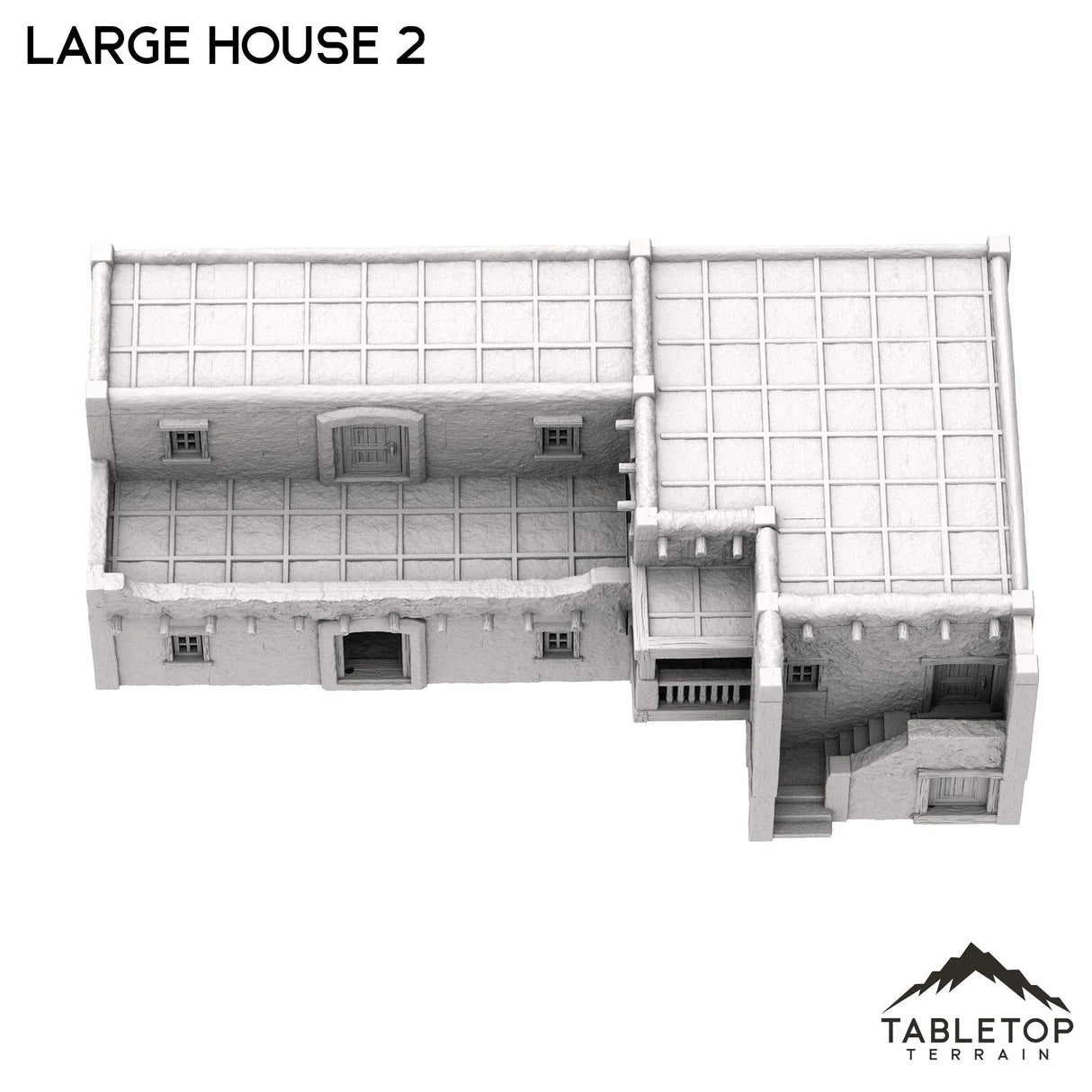 Tabletop Terrain Building Spanish Large House 2 - Old Wild Western Rush