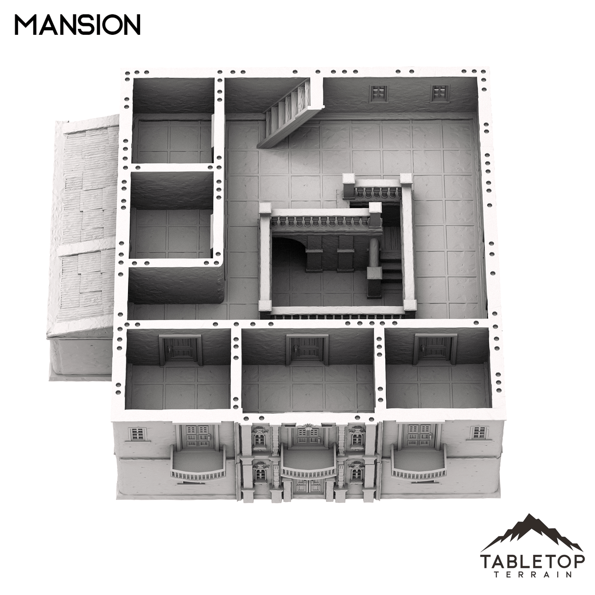 Tabletop Terrain Building Spanish Mansion - Old Wild Western Rush