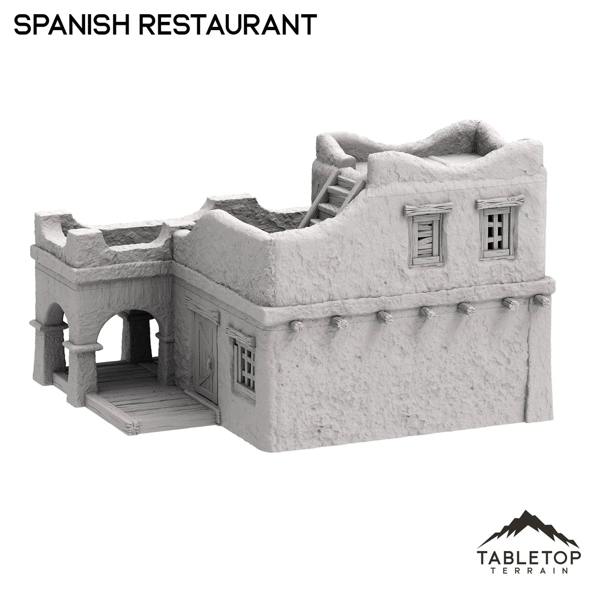 Tabletop Terrain Building Spanish Restaurant - Old Wild Western Rush